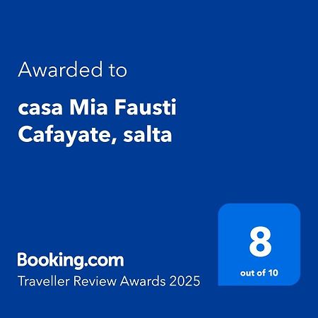 Casa Mia Fausti Cafayate, Salta Villa Exteriör bild